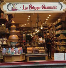 One of the city's many chocolate shops